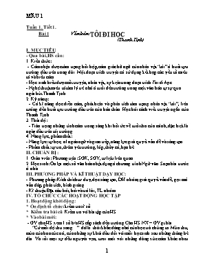 Giáo án Ngữ văn Lớp 8 - Tiết 1 đến 7
